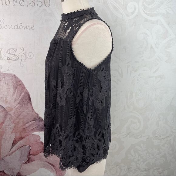 Altar'd State Grey Lace Top Size small boho - Picture 2 of 10